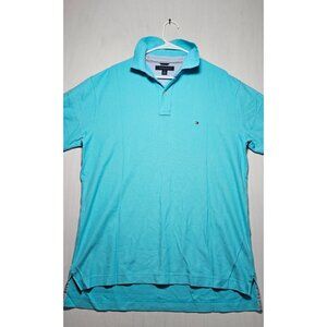 Tommy Hilfiger Polo Shirt Men’s Large Blue Short Sleeve Casual New Without Tags